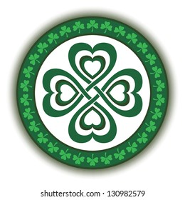 St. Patrick's Day. Stamp Lucky symbol. Vector illustration EPS10