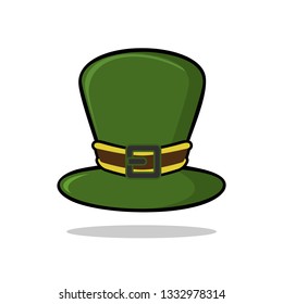 St Patricks day stuff, green hat, meerschaum, shamrock leaf, pottery brown, gold coin, horse shoes.
