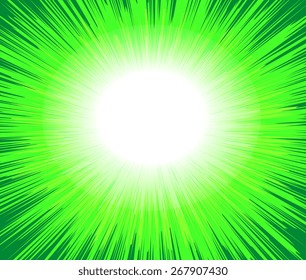 St. Patrick's Day Sunburst Background