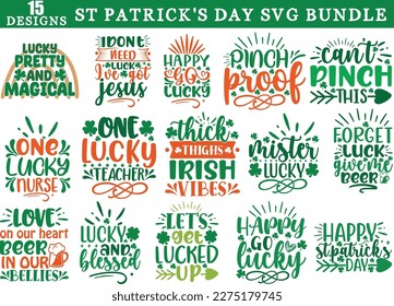 St Patrick's Day SVG Bundle, St Patrick's Day SVG design