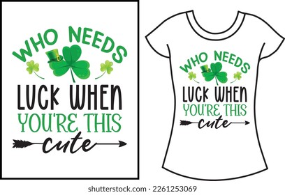 St- Patrick's Day SVG craft t shirt, Green saint Patrick gift t shirt for family.
