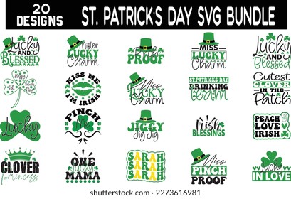 Diseño de svg del Día de San Patricio, paquete svg del Día de San Patricio