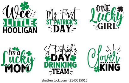 St Patrick's Day SVG T shirt Bundle