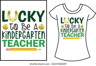 St- Patrick's Day SVG typography t shirt, Best green family gift t shirt design. Lucky shirt.