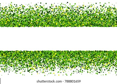 St. Patrick's Day symbol. Green frame isolated on white background. Flat design element. Vector illustration,eps 10.