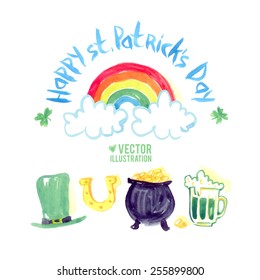 St. Patrick's day symbol set.