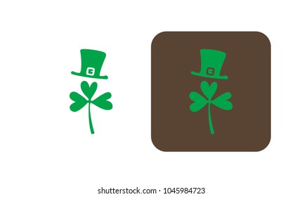 St. Patrick's Day symbol, vector image, logo