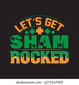 st patrick's day T shirt design graphic template