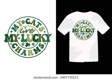 Diseño de camisetas St. Patrick's Day T Shirt, Diseño de camisetas Retro Lucky, Goood para la impresión de camisetas, afiche, tarjeta, etiqueta y otra decoración para el Día de San Patricio