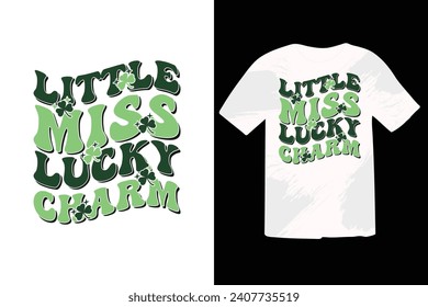 Diseño de camisetas St. Patrick's Day T Shirt, Diseño de camisetas Retro Lucky, Goood para la impresión de camisetas, afiche, tarjeta, etiqueta y otra decoración para el Día de San Patricio