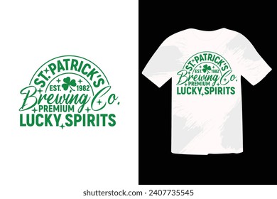 Diseño de camisetas St. Patrick's Day T Shirt, Diseño de camisetas Retro Lucky, Goood para la impresión de camisetas, afiche, tarjeta, etiqueta y otra decoración para el Día de San Patricio