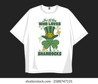 St Patrick's Day t shirt design for print to celebrate festival. Shamrock, Irish.