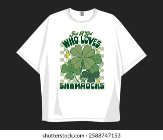 St Patrick's Day t shirt design for print to celebrate festival. Shamrock, Irish.