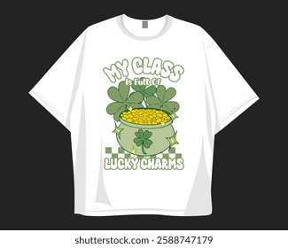 St Patrick's Day t shirt design for print to celebrate festival. Shamrock, Irish.