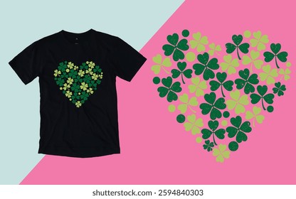 St. Patrick's day t shirt, Love Shamrock leaves t shirt