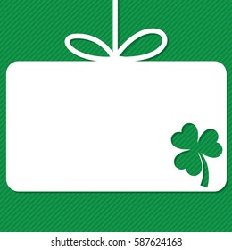 St. Patrick's Day tag in vector format.