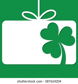 St. Patrick's Day tag in vector format.