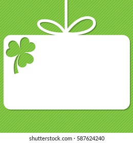 St. Patrick's Day tag in vector format.
