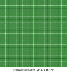 St. Patricks day tartan plaid. Scottish pattern in green and white cage. Scottish cage. Traditional Scottish checkered background. Seamless fabric texture. Vector illustration