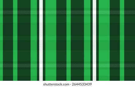 St. Patricks day tartan plaid. Scottish pattern in green and orange cage. Scottish cage. Traditional Scottish checkered background. Seamless fabric texture. 