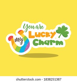 st patricks day texts design vector illustration