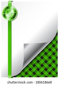 St Patrick's day theme background design with green badge