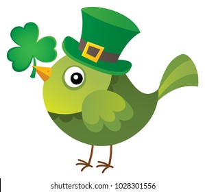 St Patricks Day theme with bird image 1 - eps10 vector illustration.