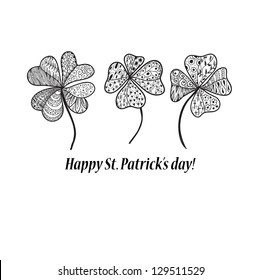 St. Patrick's day three clovers.