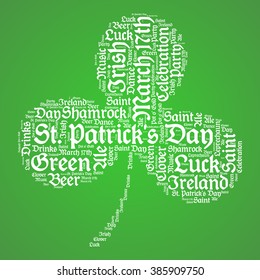 St. Patrick's Day - Three Leaf Clover Background 