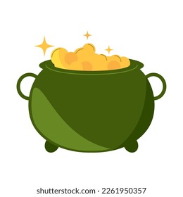 st patricks day treasure icon isolated