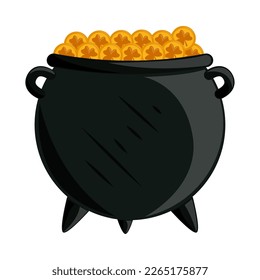 st patricks day treasure icon isolated
