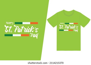 St. Patrick's day t-shirt design. Happy St. Patrick's Day t-shirt design vector. For t-shirt print and other uses.