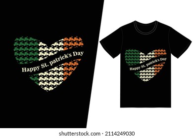 St. Patrick's day t-shirt design. Happy St. Patrick's Day t-shirt design vector. For t-shirt print and other uses.