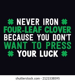 St. Patrick's Day T-Shirt Design Template