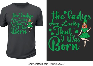 St Patrick's day T-shirt design Vector template