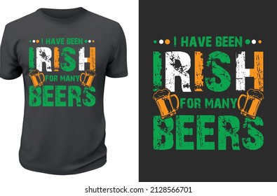 St Patrick's day T-shirt design Vector template
