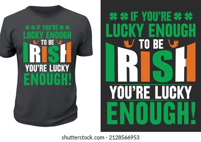 St Patrick's day T-shirt design Vector template