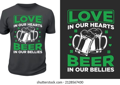 St Patrick's day T-shirt design Vector template