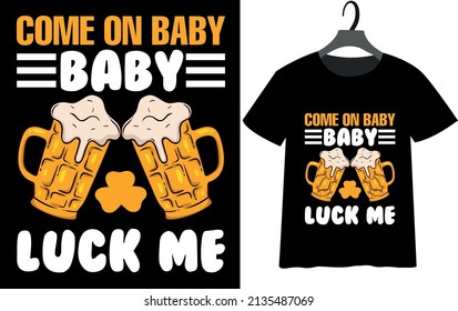 St patricks Day t-shirt design template