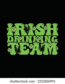 St. Patrick's Day T-shirt Design Irish drinking team