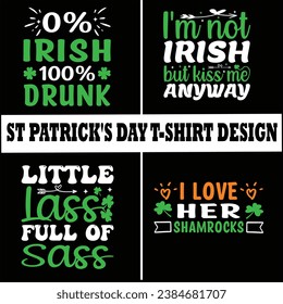 St Patrick's day t-shirt design bundle