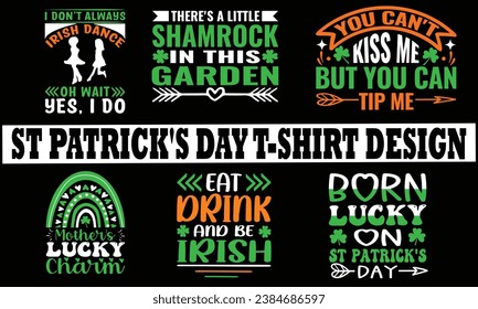 St Patrick's day t-shirt design bundle