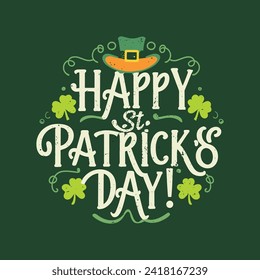 St. Patrick's day t-shirt design vector! St. Patrick's day t-shirt design template