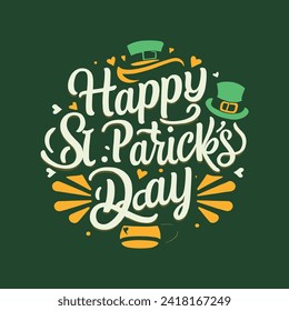 St. Patrick's day t-shirt design vector! St. Patrick's day t-shirt design template