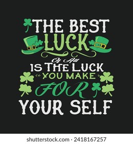 St. Patrick's day t-shirt design vector! St. Patrick's day t-shirt design template