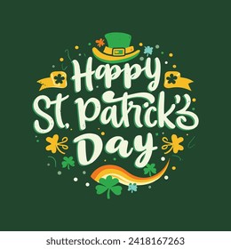 St. Patrick's day t-shirt design vector! St. Patrick's day t-shirt design template