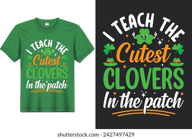 Diseño de camiseta del día de San Patricio, diseños únicos de camiseta del día de San Patricio, camiseta de San Patricio, tipografía y diseño de camiseta de moda.