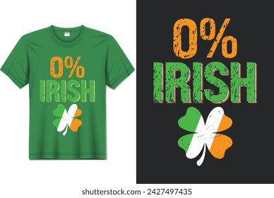 Diseño de camiseta del día de San Patricio, diseños únicos de camiseta del día de San Patricio, camiseta de San Patricio, tipografía y diseño de camiseta de moda.