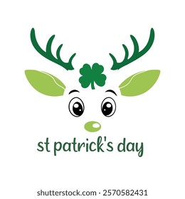 St Patrick's Day T-Shirt Design . Happy Saint Patrick's Day celebration illustration. St Patrick's design for card, mug, banner, and t-shirt.