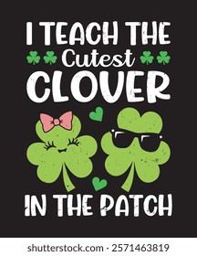 St Patrick's Day T-Shirt design, Fun  Festive Clover Designs
